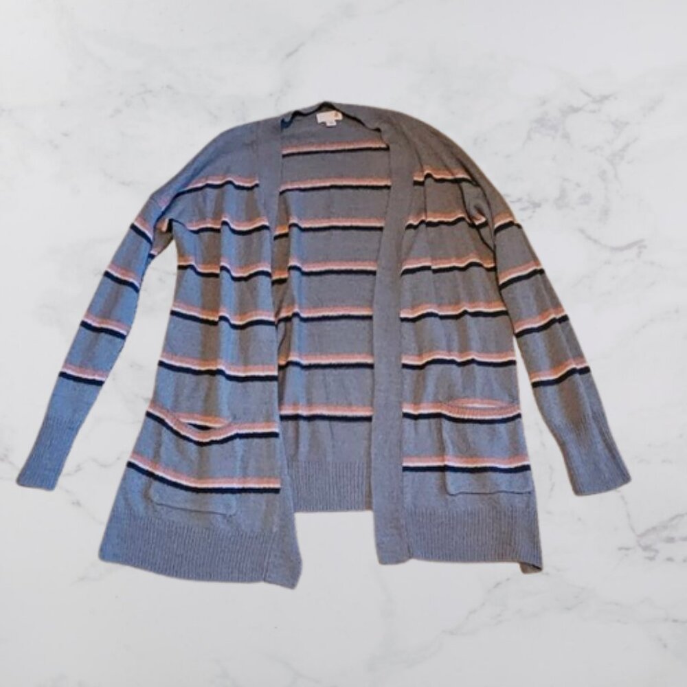 SO Striped Cardigan with Pockets! - Like New Condition
